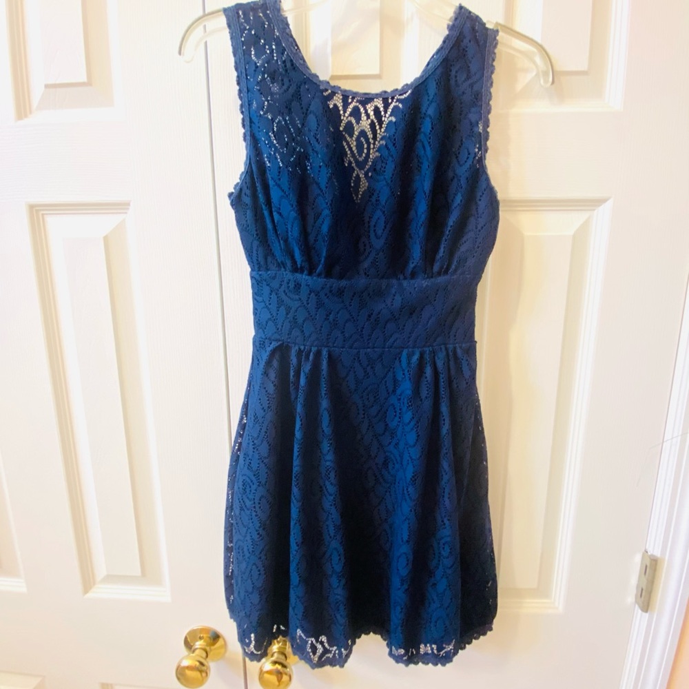 B. Darlin Dress lace navy blue dress